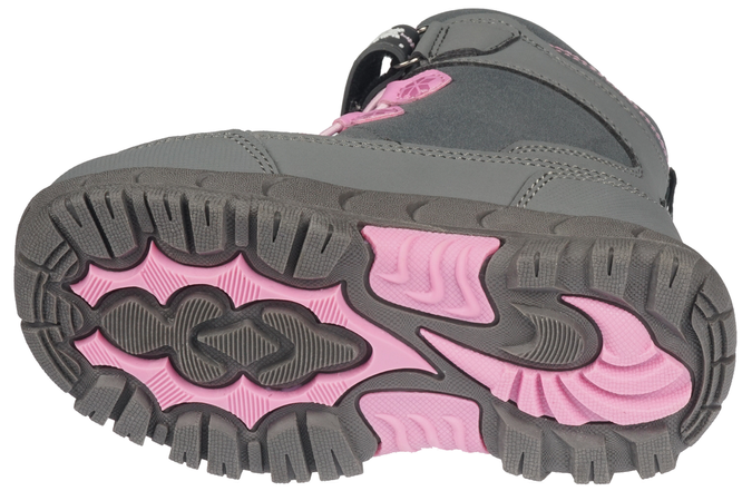 Buty zimowe dziecięce American Club BHL-38 szare i granatowe rozm.27-31