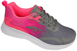 Buty sportowe damskie Le Scarpe DA5937-5LTGY szaro-różowe rozm.36-41