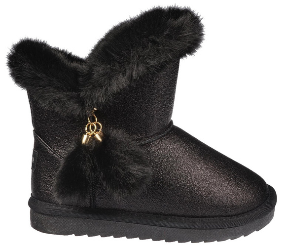 Children's winter boots Apawwa BN220BL black size 26-31