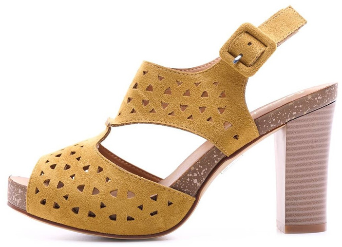 Women’s sandals Sergio Leone DSK858ZOMI mustard size.36-40