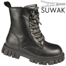 Buty zimowe dziecięce Apawwa BND743BL czarne rozm.26-31