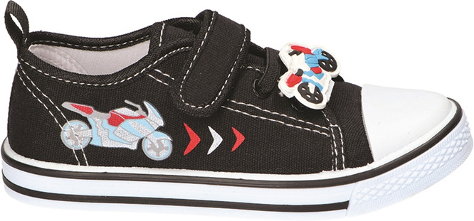 Tenisówki dziecięce American Club BTEN-165 czarne i granatowe rozm.26-30