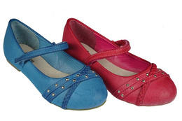 American Club CB102 children's ballerinas red and blue, size 32-36