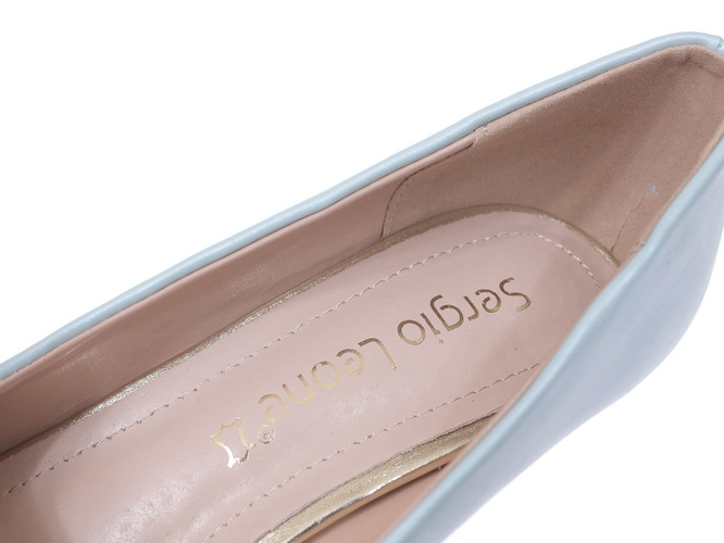 Women's high heels Sergio Leone D1878JNI light blue, size 36-40