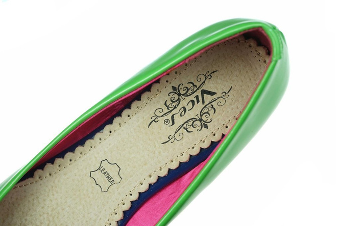 Baleriny damskie Vices DA589-29 zielone rozm.36-41