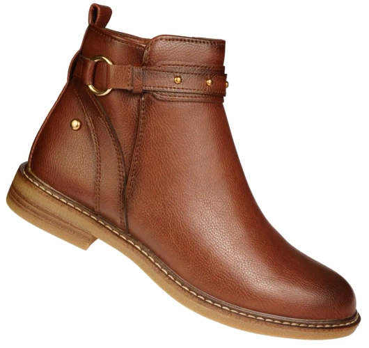 Botki zimowe damskie Skotnicki DB-3-1345BR brązowe rozm.36-41