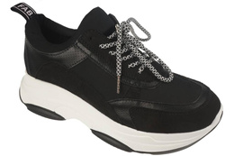 Tenisówki damskie Fabs D470558.801 czarne rozm.36-41