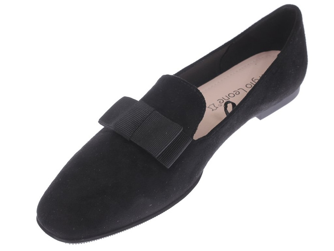Mokasyny damskie Sergio Leone DBL600CZMI czarne rozm.36-40