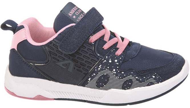 American Club BBS-27 children's sports shoes navy blue and gray size 27-31