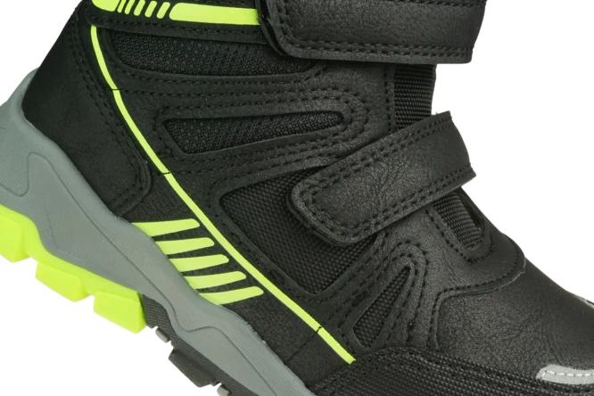 Children’s winter boots Apawwa BS6206RBLGR black, sizes 27–32