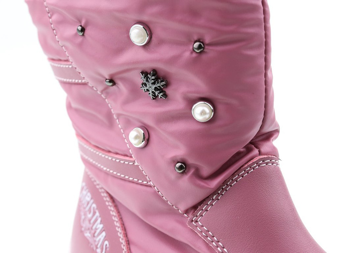 Children's snow boots Clibee BHB809-12DPI pink size 27-32