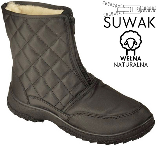 Women's winter boots Skarpol D130DAMAPIKSACZ black sizes 38-42