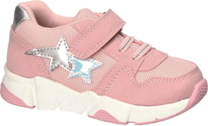 Buty sportowe dziecięce American Club AXD-09 popielate i różowe rozm.21-26