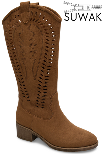 Women's cowboy boots Skotnicki DB-3-Y82KH brown sizes 36-41