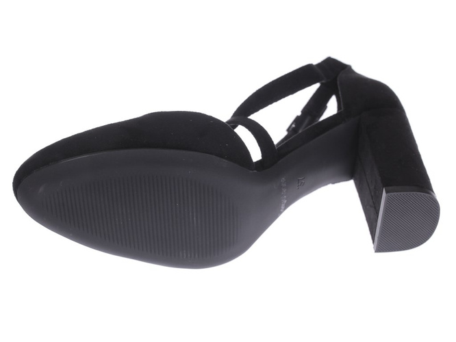 Czółenka damskie Sergio Leone DSK863CZMI czarne rozm.36-40