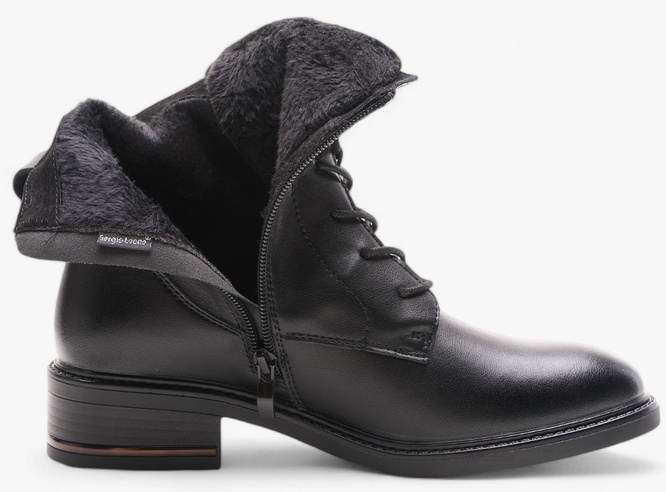 Buty zimowe damskie Sergio Leone DBT760-SCZ czarne rozm.36-40