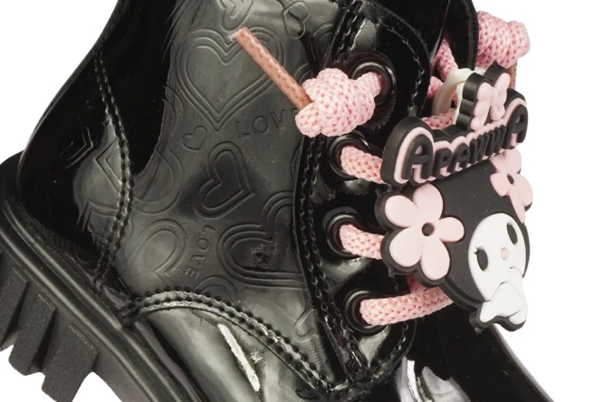 Children’s boots Apawwa BN5051PBL black, sizes 26–31