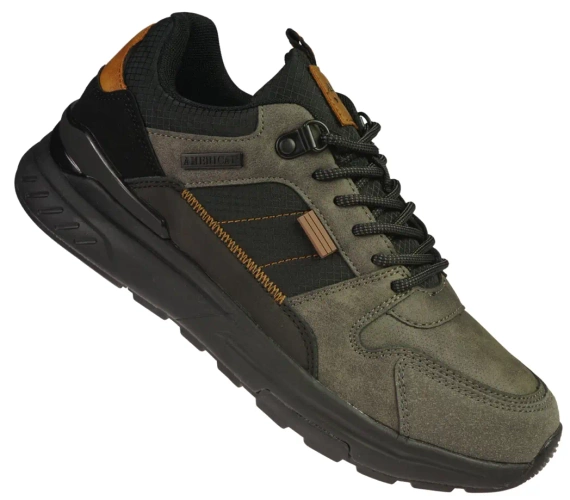 Buty sportowe męskie American Club MAA-49 czarno-szare rozm.42-44