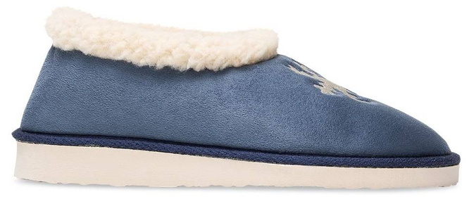 Women's slippers Meteor DV081 SNOWFLAKE blue and burgundy size 36-41