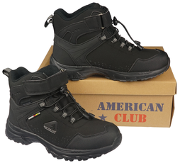 American Club RWT-66 youth trekking shoes, black, sizes 37-41
