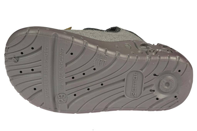 Gray ZetPol DARIA KOT children's sneakers, size 18-27