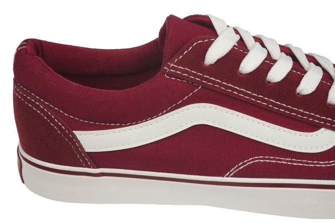 Tenisówki męskie FEISAL MMB123WI bordowe rozm.41-46