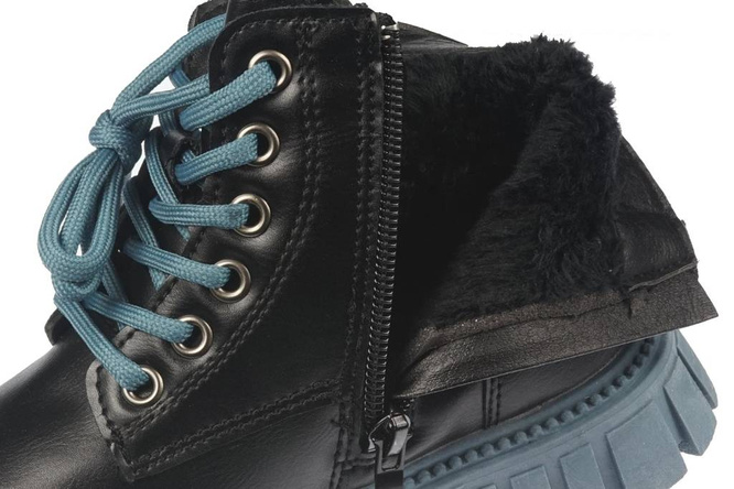 Children's winter shoes Nino BA2375-22 black, pink and blue size 26-31