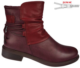 Chun Sen D27585-4RE women's winter shoes, black, sizes 36-42