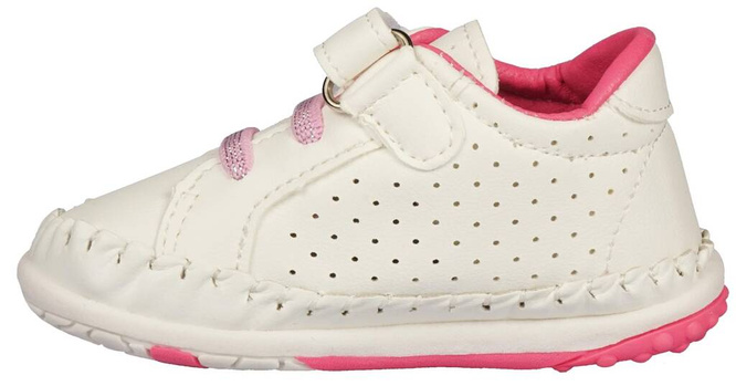 Apawwa 0FC43CE children's shoes, white, sizes 17-20