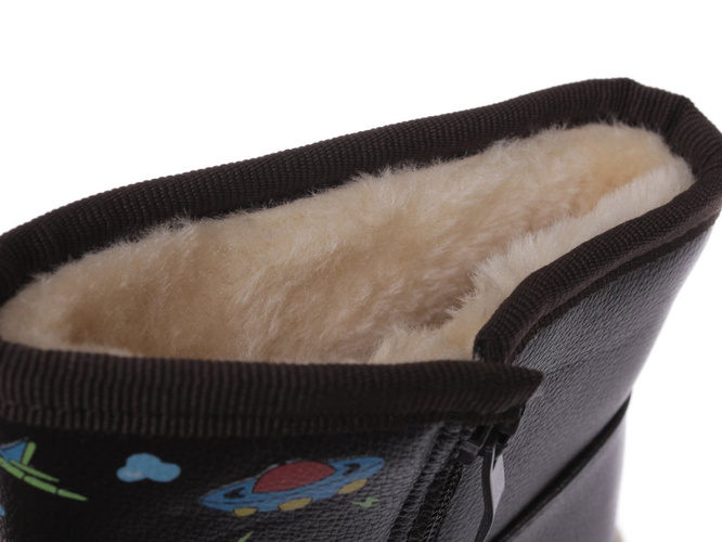 Children's winter boots Apawwa BZ18BR brown size 27-32