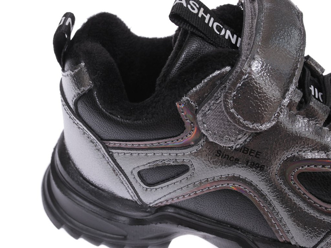 Children's sports shoes Clibee BF-957GU black size 26-31