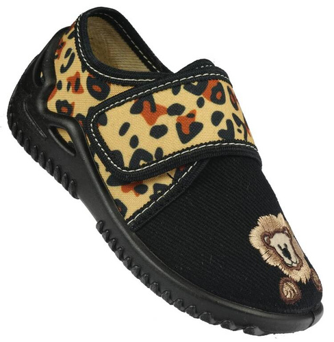 ZetPol LION 1 children's sneakers black and beige size 20-27