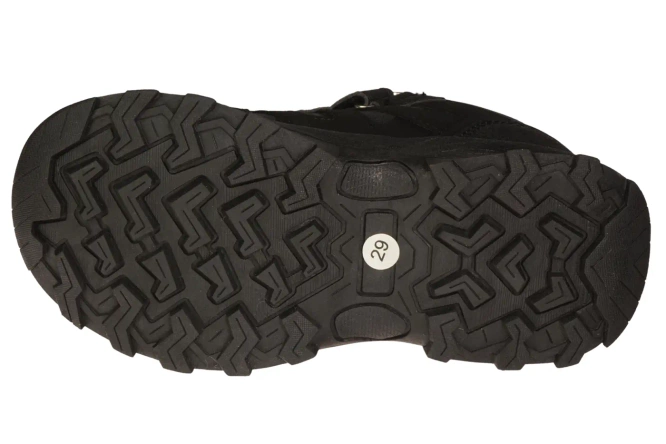 American Club BSN-32 black and navy blue children's winter shoes, size 28-32