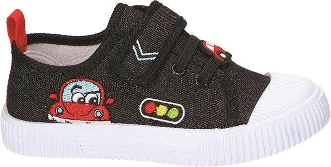 Tenisówki dziecięce American Club ATEN-169 czarne i szare rozm.22-25