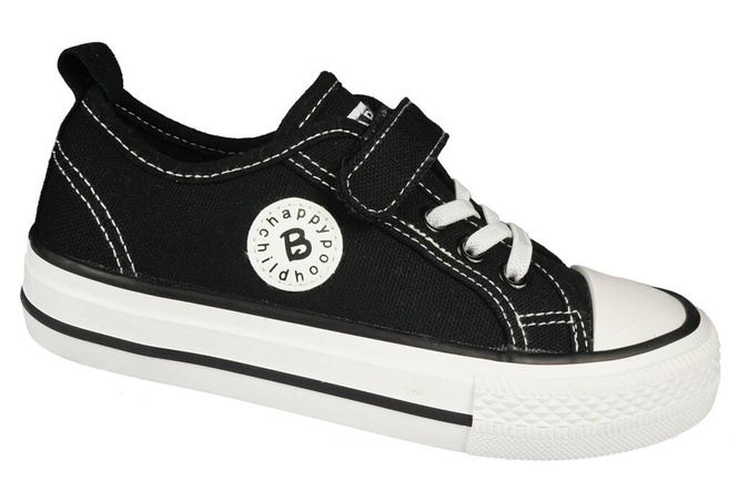 Tenisówki dziecięce BESSKY BMY009-1BALBL czarne rozm.26-31