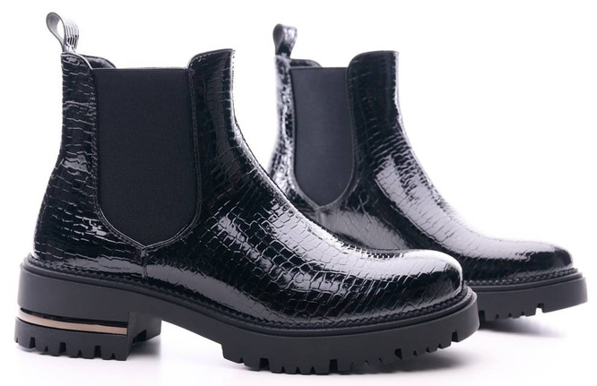 Sergio Leone DTR746CZLA women's Chelsea boots, black, sizes 36-40