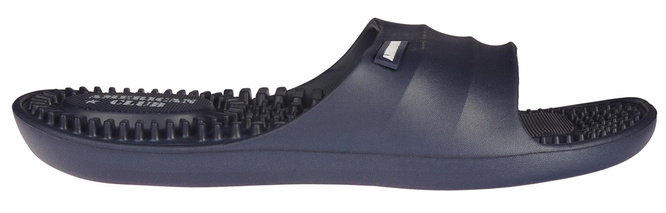 American Club MNH-119 men's swimming pool flip-flops, black and navy blue, sizes 41-45