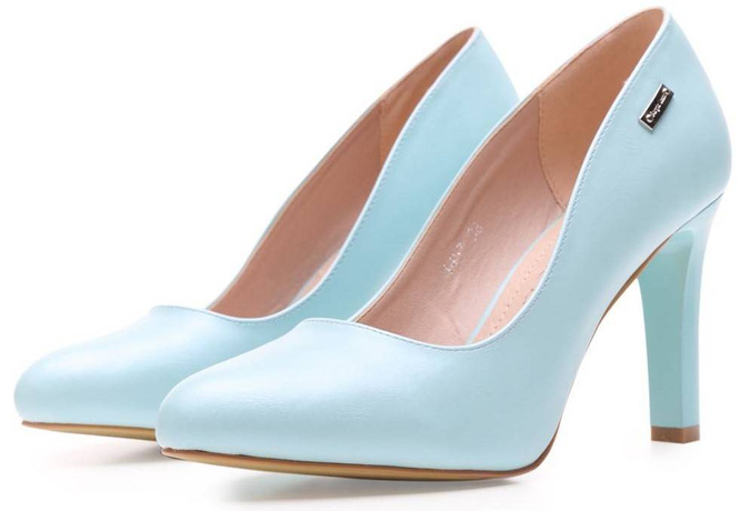 Pumps for women Sergio Leone D1457JNI light blue, size 36-41