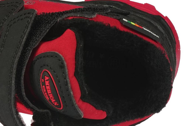 Children's winter shoes American Club AHL-33 blue or red size 22-26