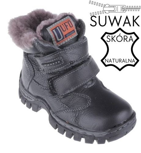 Children's winter shoes Clibee B8847-1BL black size 27-32