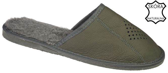 Pako M2508 Men’s Lined Highland Slippers – Grey, Sizes 41–46