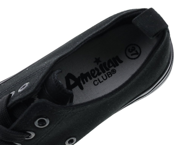 Tenisówki męskie American Club MLH-16 czarne rozm.41-46