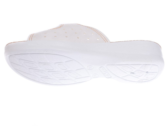 Women's Turkish slippers Fatex DF1921 white size 36-41