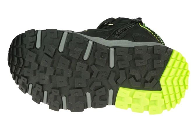 Children’s winter boots Apawwa BS6206RBLGR black, sizes 27–32