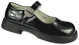 Półbuty dziewczęce Apawwa CGL889P-2BL czarne rozm.32-37