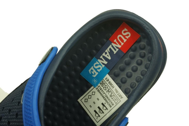 Children's pool slippers Sunlanse BH369-E1 gray, navy blue, blue, size 24-29