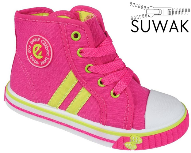 Children's sneakers Clibee BB-73PEGR pink size 26-31