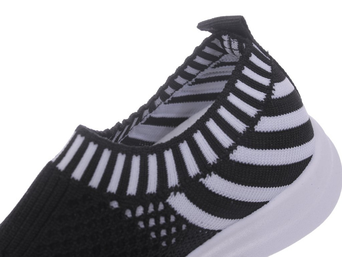 Apawwa BZ47BLWH children's sneakers black size 26-31