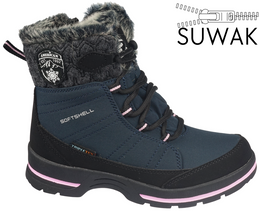 American Club CSN-03 children's winter shoes, navy blue, size 32.36