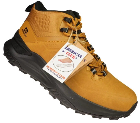 Men’s transitional shoes American Club MRH-163 black and camel size 40-43